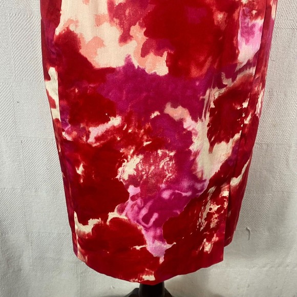 Adrianna Papell Red & Pink Sheath Dress Size 10 - Picture 15 of 16